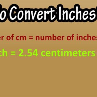 Convert Inches to Centimeters